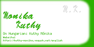monika kuthy business card